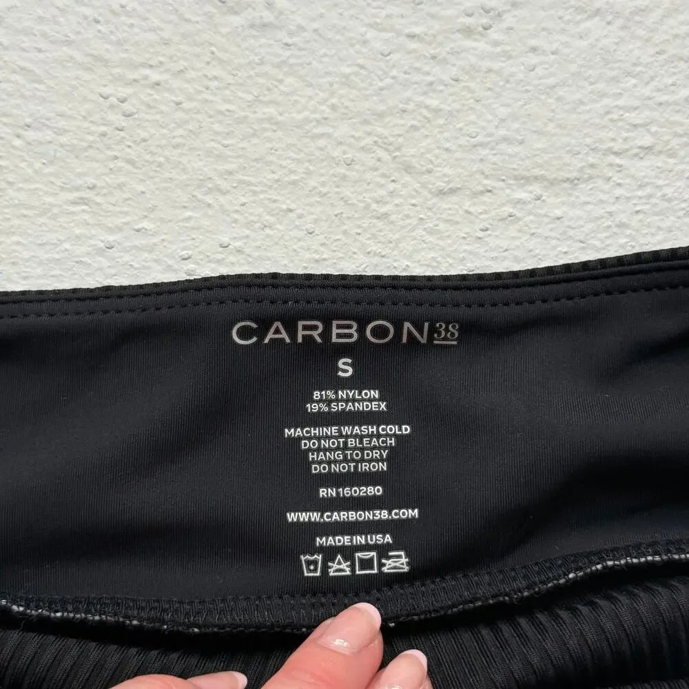 Carbon38 Tennis Skirt in White & Black Built In Shorts, Size Small - Picture 4 of 6